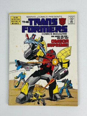 The Transformers Comics Magazine #10 Canadian Price Variant Marvel 1988